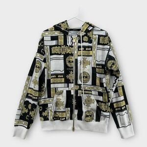Joyrich Windbreaker Jacket Mens Medium‎ Zip Up Athletic Gold Chains Medusa